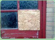 boarded up Balham